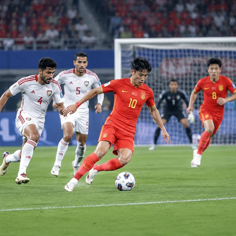 张玉宁在U23国足进攻中制造威胁